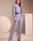 Marc Cain - ZC 81.08 J06 | 774 - Broek print FATSA - violet