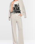 Marc Cain - ZC 81.23 J31 | 182 - Broek wijd rib cord - stone