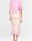 Marc Cain Collections - Fijn gebreide trui "Rethink Together" - Pink Tulle - AC 41.09 M11 | 255