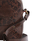 Marie Martens Bento schoudertas – Brown Python