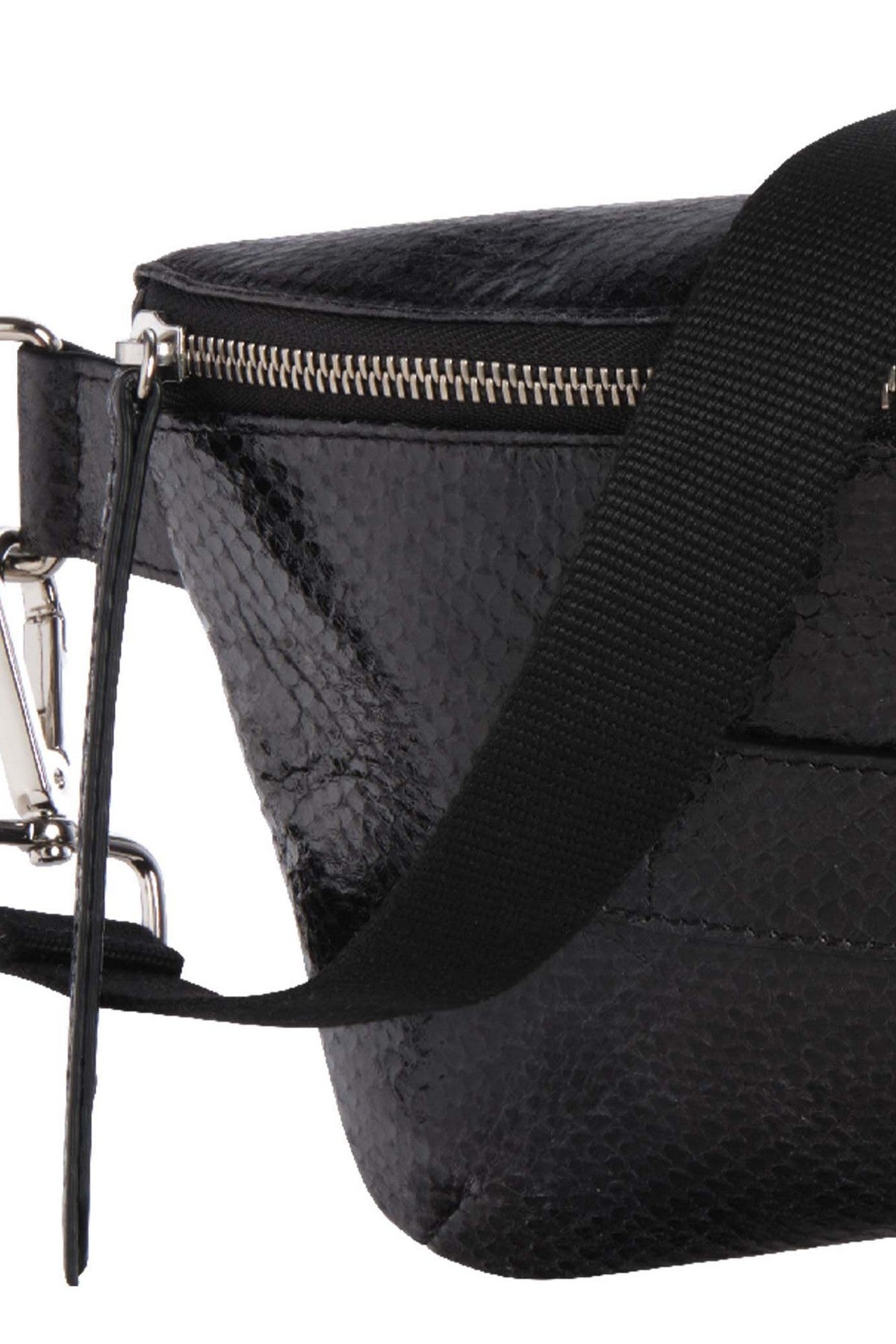 Marie Martens Coachella XL crossbody- en heuptas – Black Python
