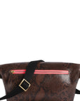 Marie Martens Coachella XL crossbody- en heuptas – Brown Python