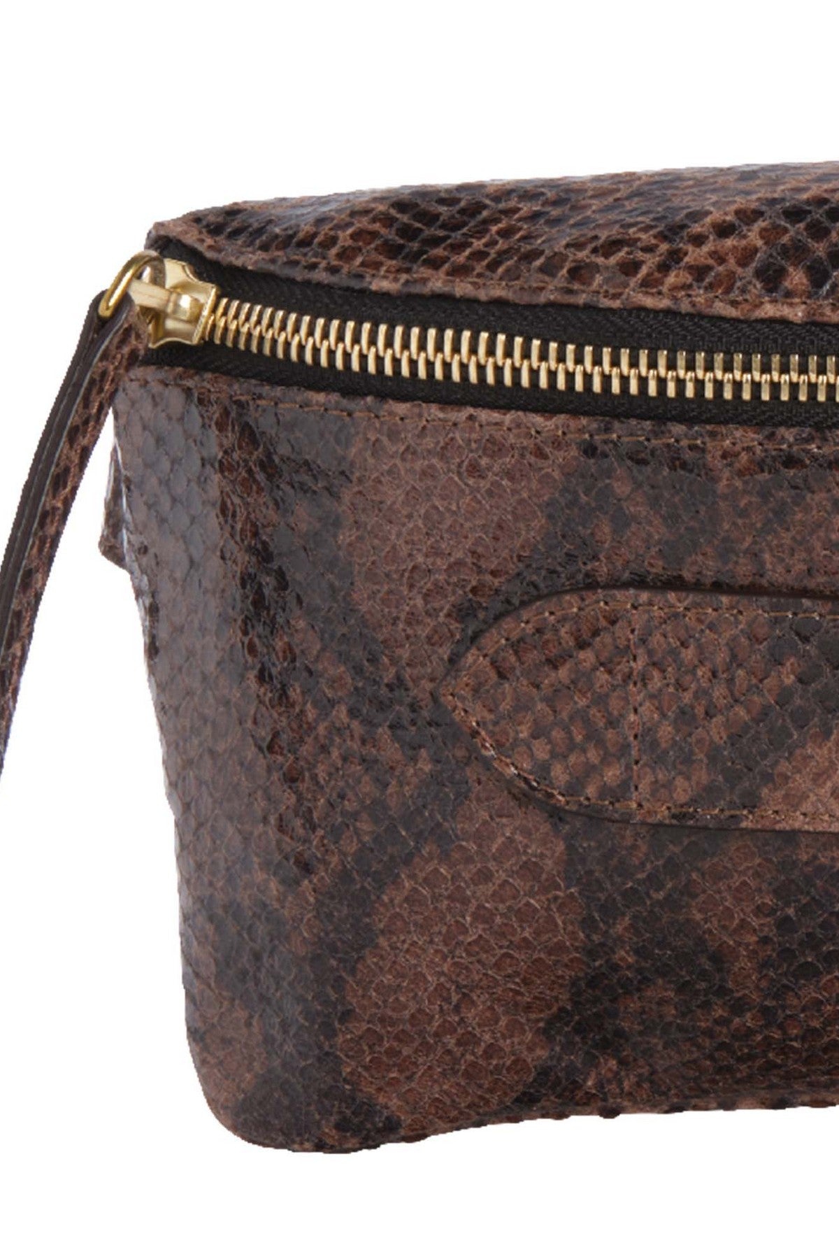 Marie Martens Coachella crossbody- en heuptas – Brown Python