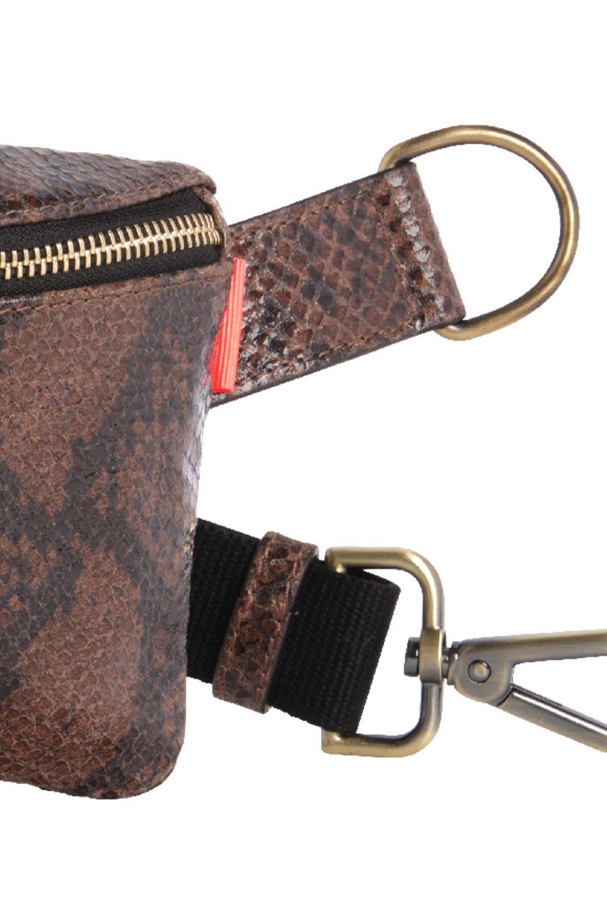Marie Martens Coachella crossbody- en heuptas – Brown Python