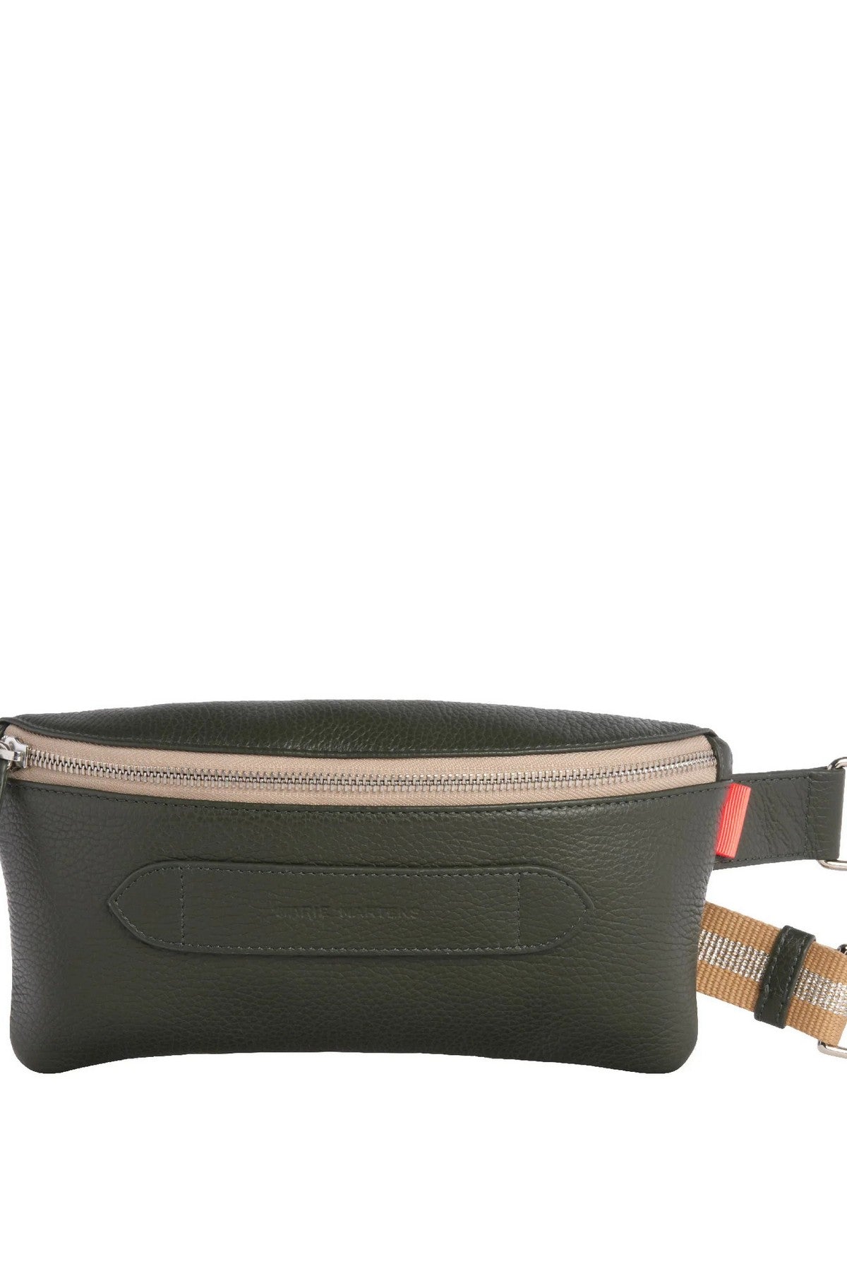 Marie Martens Coachella crossbody- en heuptas in Dark Green generfd leer