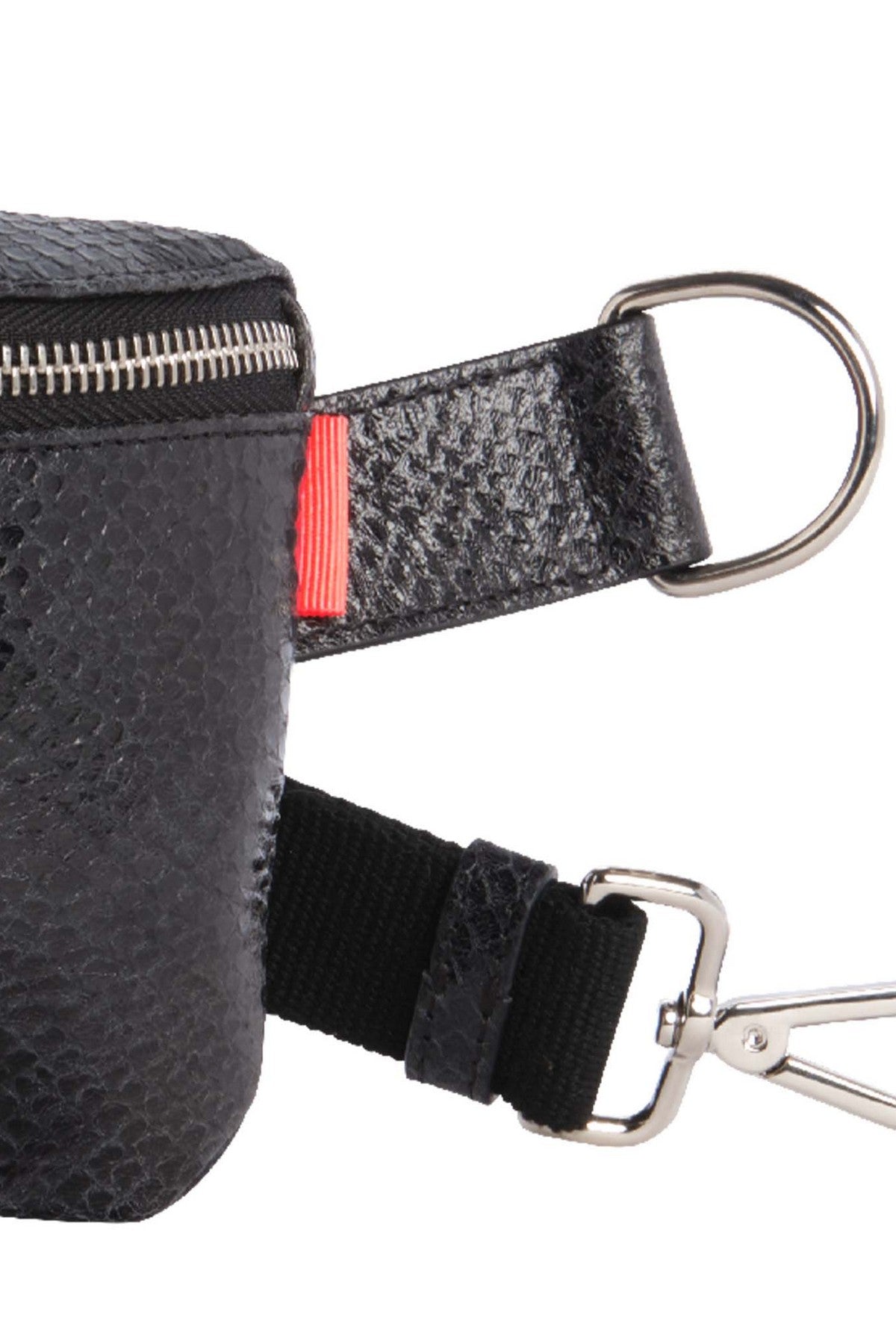 Marie Martens Coachella crossbody- en heuptas – Black Python