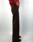 MOTHER The Undercover Sneak wide leg jeans – Chocolate
