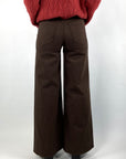 MOTHER The Undercover Sneak wide leg jeans – Chocolate