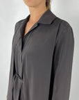 Natan - Desar-J5CE501-167 - Shirtbloes dubbel pand - chocolat