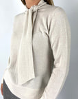 Natan - Mia-woolcash-170 - Pull knoopkraag - greige