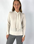 Natan - Mia-woolcash-170 - Pull knoopkraag - greige
