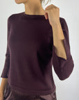 Natan Orso-merinos1 truitje merinowol met splitmouw – Aubergine