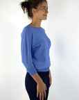 Natan Noa-persy pull 140 crêpe knit trui – Lichtblauw