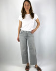 9251 5279 Cambio Oria jeans grijs denim O-shape cropped met hoge taille
