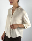 Oscar The Collection Forbes Top doorknoopt poloshirt – Winter White