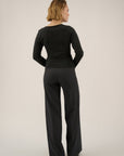 Oscar The Collection - Josee bis top - Top met drapage - shadow grey