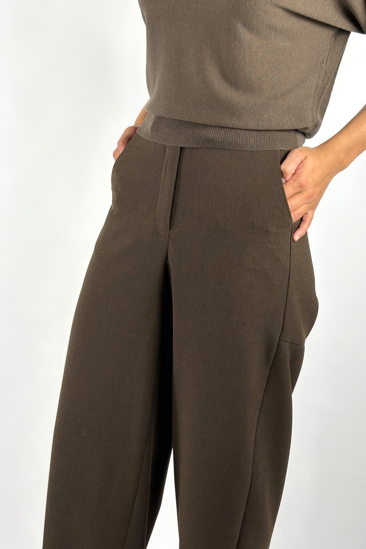Oscar The Collection - Lou Trousers - Hose in Knöchellänge - ESPRESSO