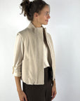 Oscar The Collection Rick Jacket bodywarmer met opstaande kraag – Macademia