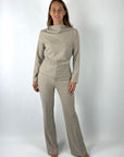 Oscar The Collection - Zyra top - Top drapage kraag - driftwood