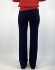 Oscar The Collection Laure trousers high waist flare – Midnight Blue