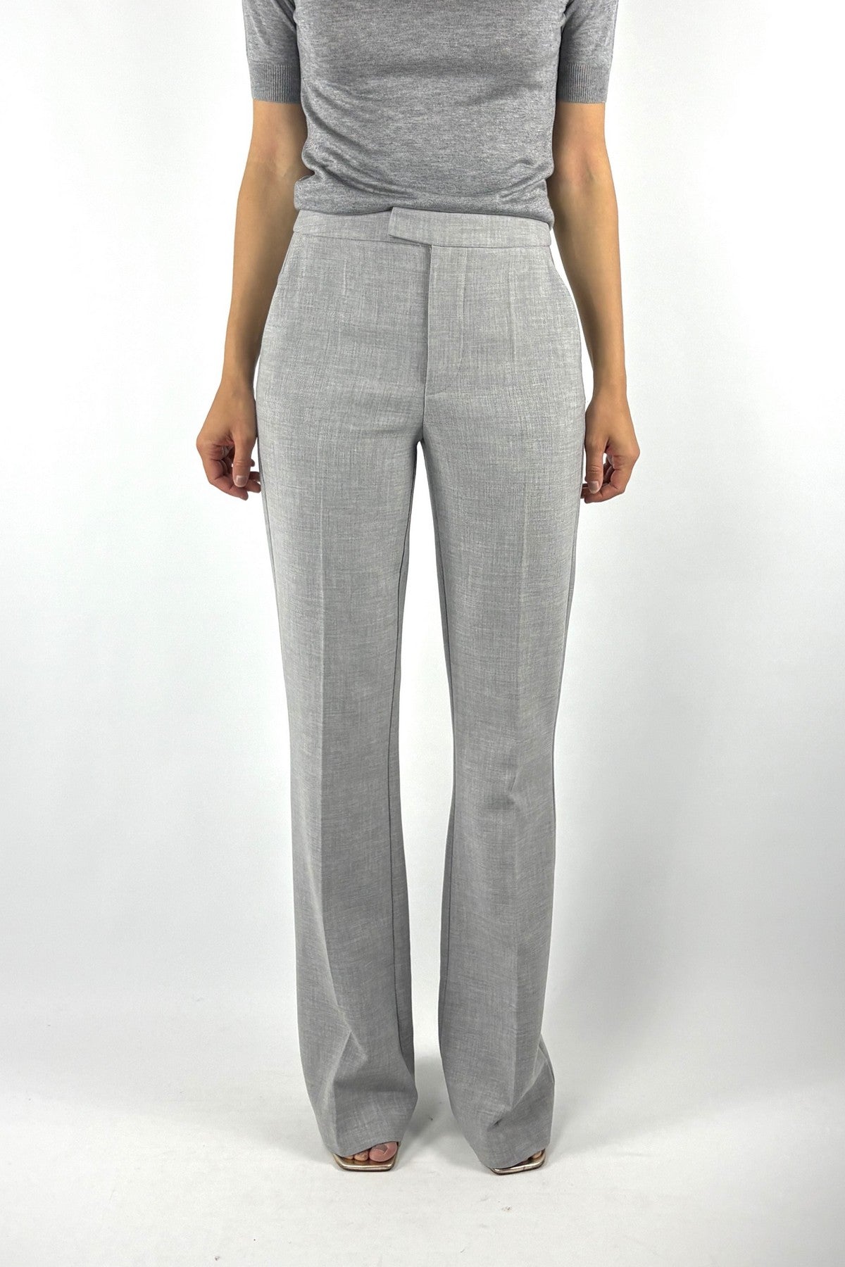 Oscar the Collection Laure trousers licht flared – Imperial Grey