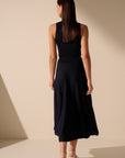 Oscar The Collection - Luca skirt - Rok midi plooien - navy