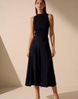 Oscar The Collection - Luca skirt - Rok midi plooien - navy