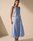 Oscar The Collection - Neill top - Top recht ronde hals - sky blue