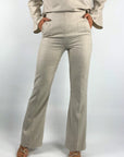 Oscar the collection - Sia Trousers - Broek flared - grey melange