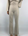 Oscar the collection - Sia Trousers - Broek flared - grey melange