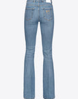 Pinko - Flora - Broek jeans pinko logo - blauw