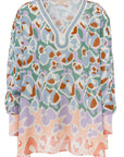 Ivi Collection - Pixel Leo tunic - Bloes V print pastel