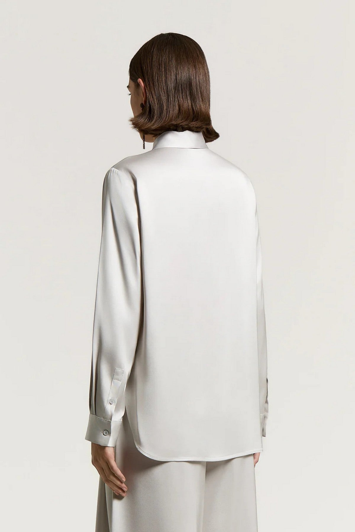 Peserico satijnen blouse van viscose met Punto Luce