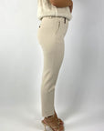 Peserico - P04718 | 045 - Broek cigarette viscosestretch - amber beige