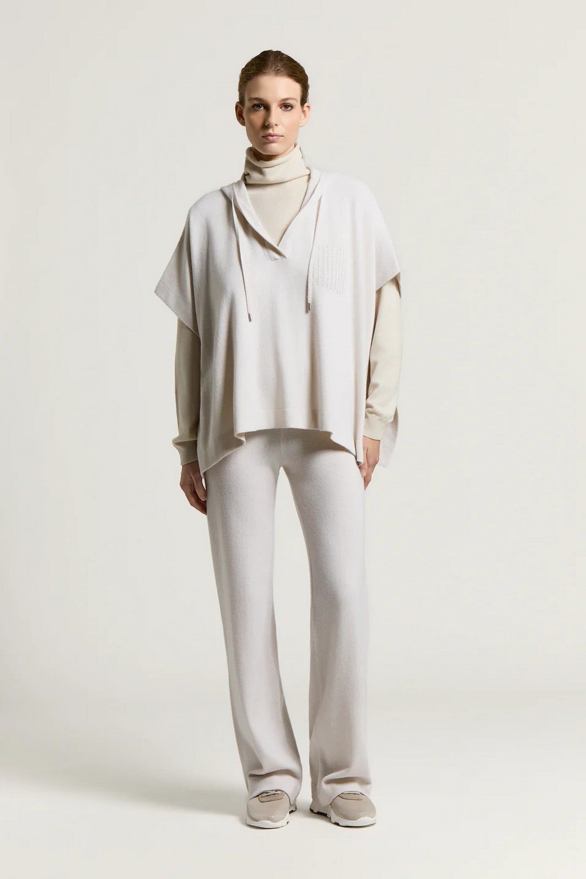 Peserico gebreide sweater wol, zijde &amp; kasjmier