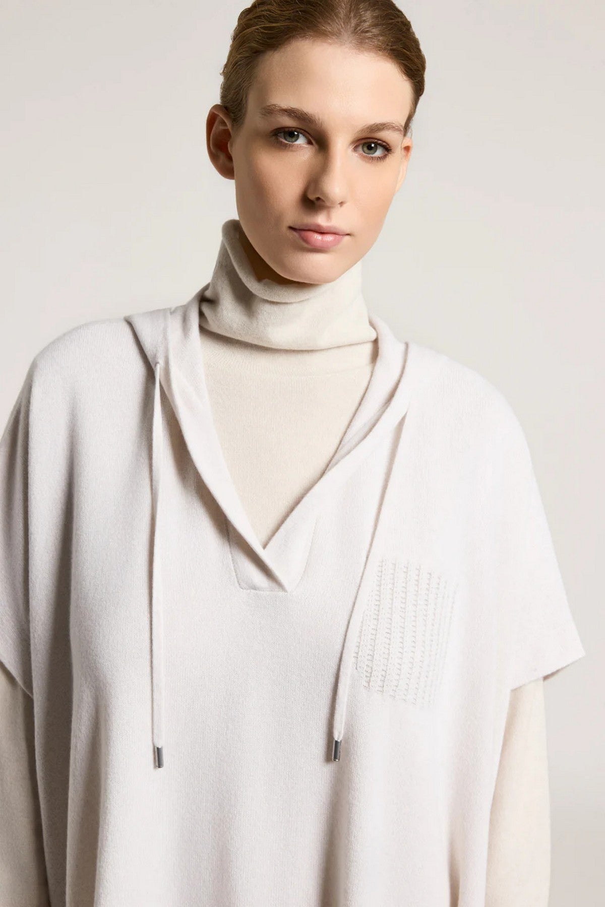 Peserico gebreide sweater wol, zijde &amp; kasjmier