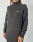 Peserico - S92270F07 - Jurk wol cashmere zijde - ebony
