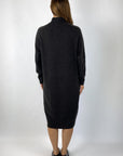 Peserico - S92270F07 - Jurk wol cashmere zijde - ebony