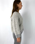 Peserico - S99405F03 - Pull V - grijs beige