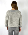 Peserico - S99405F03 - Pull V - grijs beige