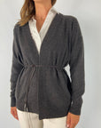 Peserico - S99486F12A - Gilet met riempje - ebony