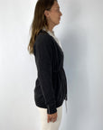 Peserico - S99486F12A - Gilet met riempje - ebony