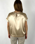 Peserico - SO6808 - Shirtbloes zijdestretch - amber beige