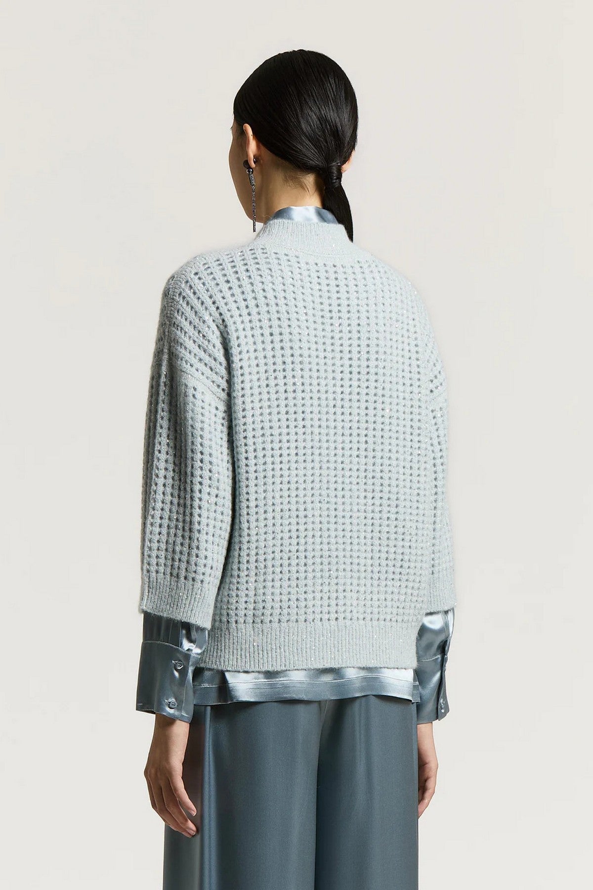 Peserico - A99245F05 | G85 - Pull open brei sequins - NEPTUNE BLUE