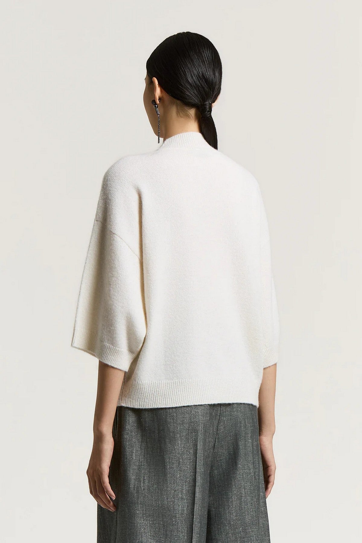 Peserico trui wol, alpaca &amp; kasjmier met pailletten