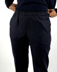 Peserico 7/8 broek in flanel cashmeremix – Universe Blue