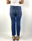 Cambio - Piper short | 9128 - Jeans gehaakte details - MEDIUMBLUE