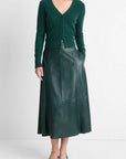 Vince - V067679634 - Caridgan boiled wool - JADE