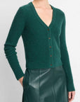 Vince - V067679634 - Caridgan boiled wool - JADE