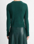 Vince - V067679634 - Caridgan boiled wool - JADE